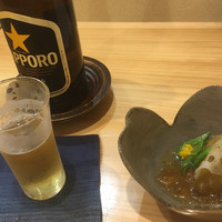 口福 みなみ - 茄子と新蓮根の五色酢ジュレ寄せ
