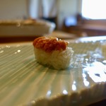 鮨おおね田 - ［2019/08］寿司⑨ 森産ばふんうにの握り