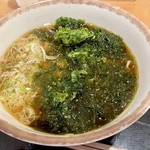 九十九里片貝波乗り食堂 - あおさ海苔そば500円