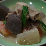 和料理　さゝき - お通しのモツ煮