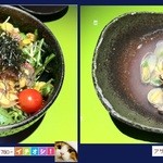 Kukuzen - 水菜ｻﾗﾀﾞにしては”鯛刺し”が沢山でお得！