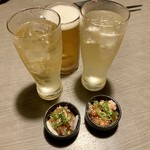 akitaryourisemmontenkurose - ノンアルコールビール（490円）ハイボール（420円）お通し（400円）