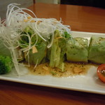 とんがらし - えびとアボガドのサラダ生春巻き替え