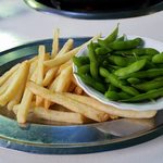 森のビアガーデン - フライドポテト、枝豆
