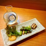 小魚料理 とみ助 - グリーンアスパラガスは私が好きな野菜の一つです！(o^^o)