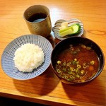 小魚料理 とみ助 - こちらもよほど満腹にならない限り注文するシメのセットです！！✌︎('ω')✌︎