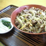 Teikibin - 焼肉丼（４５０円）　お漬物付です。＾＾