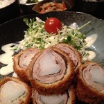 Wasara - 神戸ポークのしそ巻き定食