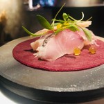 SECRETO - クレープ・鯵・ビーツ・黒にんにく・ミョウガ・パクチー