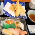 ささいずみ - 寿司と天ぷら御膳1200円