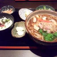 鴨料理専門店 鴨亭 - 鴨きのこ蕎麦定食.JPG