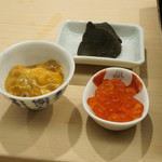 日本橋蛎殻町 すぎた - うに、あわび肝、いくら