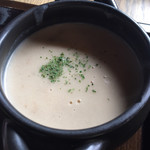 FARMER'S KITCHEN THE gram  - B FISH DISH LUNCH（税込 1,300円）評価＝○　マッシュルームスープ