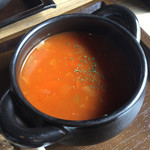 FARMER'S KITCHEN THE gram  - A MEAT DISH LUNCH（税込 1,500円）評価＝○　スープのミネストローネ