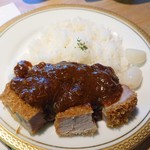 洋食 つばき - お昼のコース(楓)(かつｶﾚｰにしてみた)