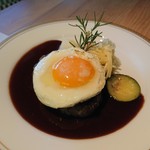 洋食 つばき - お昼のコース(楓)(3,000円)(A5和牛ﾊﾝﾊﾞｰｸﾞ)