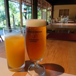 洋食 つばき - ﾌﾟﾚﾓﾙ(700円)ﾏﾝｺﾞｰｼﾞｭｰｽ(600円)