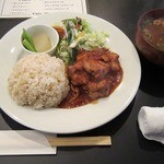 Cafe Diner - 日替りランチＡのチキンの赤ワイン煮