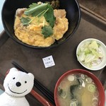 道の駅 なるさわ 軽食堂 - 信玄鶏の親子丼 Oyako-don Shingendori Chicken and Egg Bowl Plate at Michi-no-Eki Narusawa