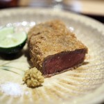 銀座 しのはら - 揚物　伊那牛？ヒレカツ（追加注文）