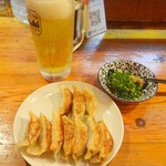 佐賀の餃子専門店 ぜん - 生ビールと焼餃子10個