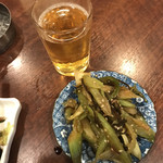 立ち呑み くにし - セロリ塩昆布和え