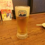 水炊き・焼鳥 とりいちず酒場 - ドリンク写真:スーパードライ¥199(税抜)