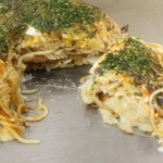 Okonomiyaki Hiroshi Chan - ふっくらと仕上げています。