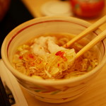 瓢斗 - お出汁に薬味を