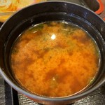 回転寿司 寿し一貫 - 青さのり汁