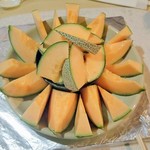 焼肉 はせ川 - まるごとメロンとシャーベット