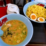 ラーメン山岡家 - 醤油つけめん中盛り