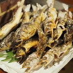 やまめ庵 - 焼き上げたやまめと鮎