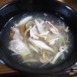 やまめ庵 - なめこと鶏の汁