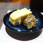 鮨匠 のむら - 出来立てトビウオ薩摩揚げと卵焼き