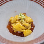 鮨匠 のむら - 唐津の赤雲丹と筋子のミニ丼