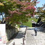 平田 - バス停「岡崎神社前」で降車