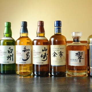 ◆We also offer famous sake such as Chita, Yamazaki, Hakushu, and Kanakirishima♪