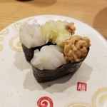回転寿し トリトン - イカ納豆軍艦。