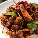 福縁 - ラム肉の爪楊枝串揚げ