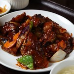 福縁 - ナスの味噌炒め定食