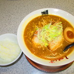 北海らーめん - ランチ味噌ラーメン　８５０円（税込）サービス小ライス付き【２０１９年９月】