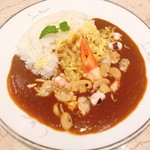 サンマルコ - モッツァレラチーズとシーフードカレー