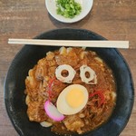 カマ喜ri - 豚角煮の中華カレーうどん(ぬる･小)