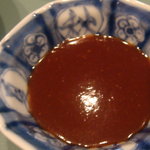 うなぎ屋 廣川 - 鯉のあらいの味噌だれ?