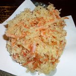 手打ちそば かけはし - 桜海老かき揚げ