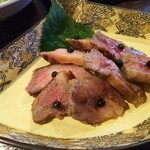 金町製麺 - 仙台牛のステーキ　500円