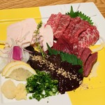 菜な - 馬刺し盛り合わせ