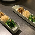 板前焼肉 赤と霜 - ナムル盛り合わせ　小