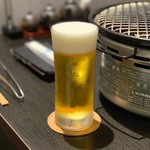 Itamae Yakiniku Akato Shimo - 生ビール